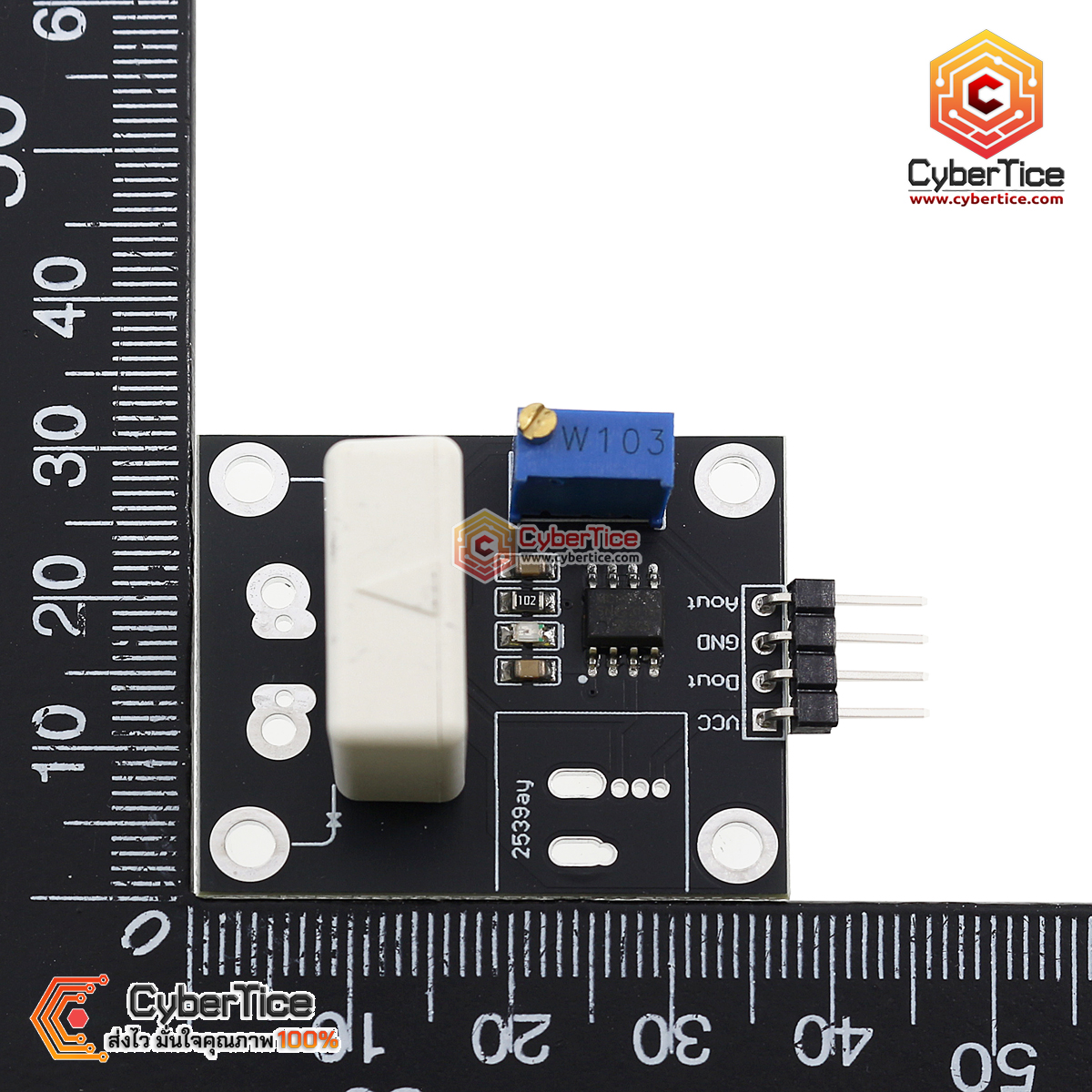 WCS1600 Hall Current Sensor โมดูลวัดกระแสไฟ 100A ปรับค่าได้ พร้อมระบบ ...