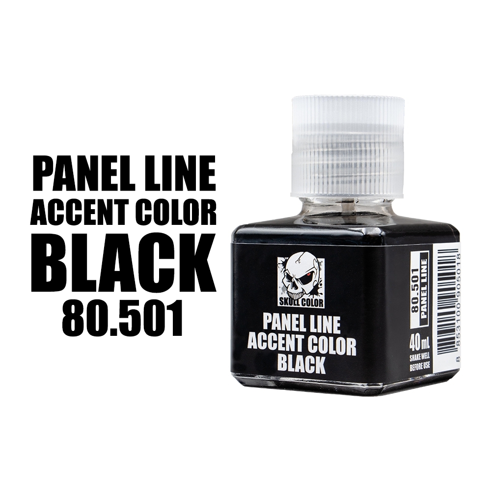80.501 Skull Color น้ำยาตัดเส้น Panel Line Accent Color (Black)