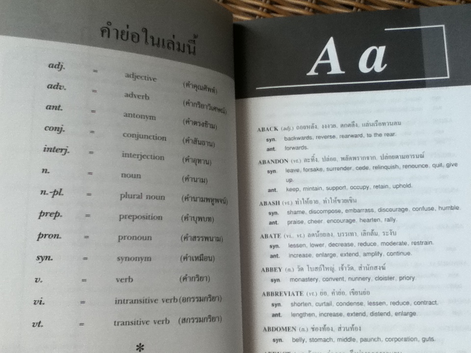พจนานุกรมคำเหมือน & คำตรงข้าม