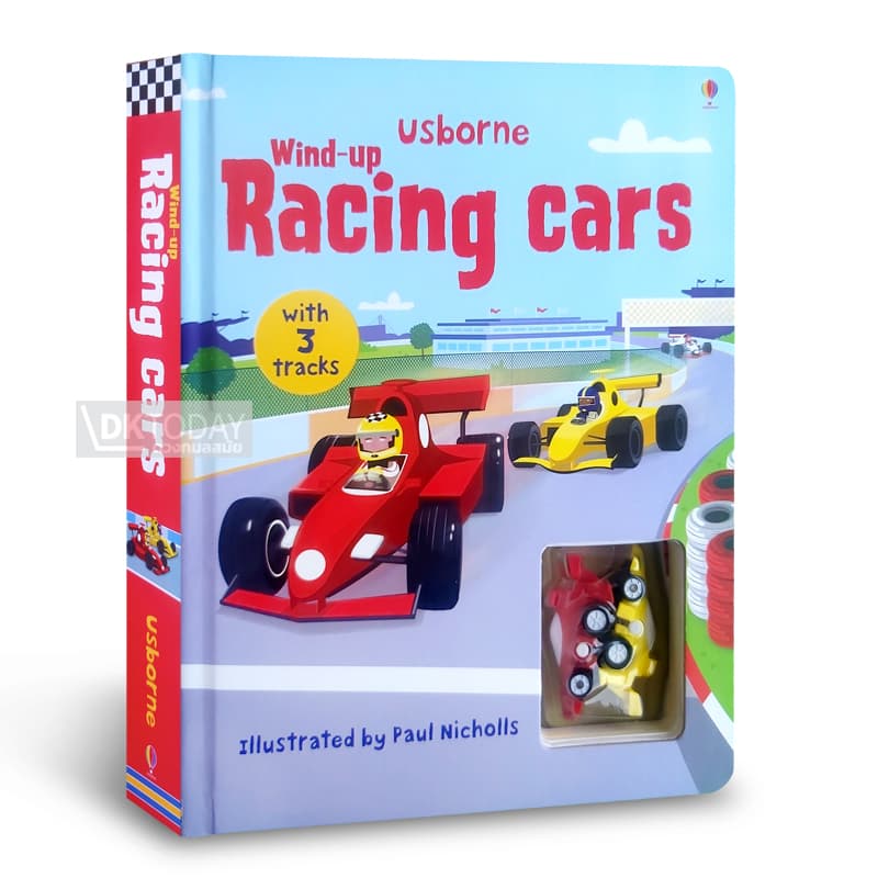 USBORNE WIND-UP RACING CARS BY DKTODAY
