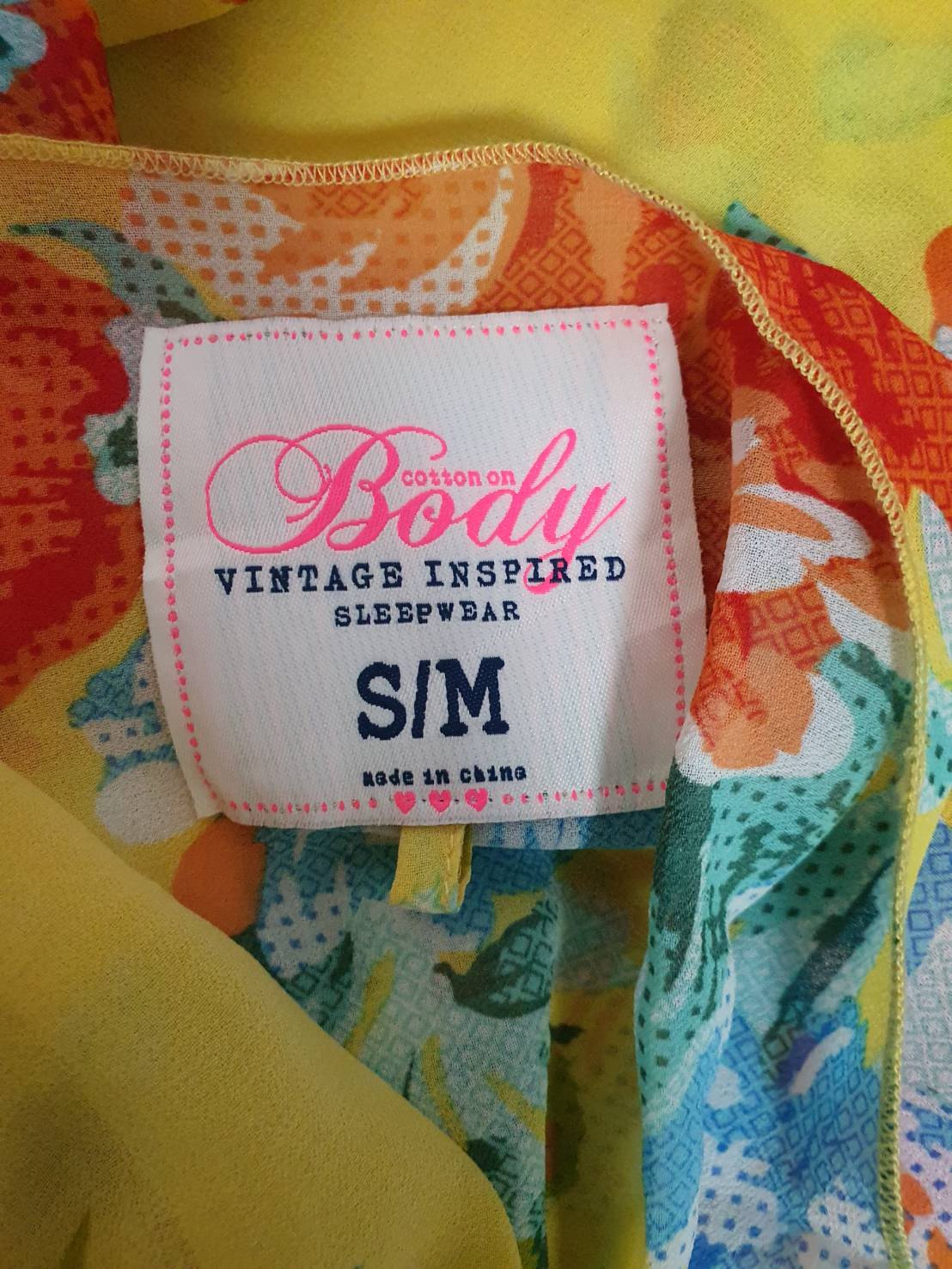 FF06384 เสื้อคลุมมือสอง ชีฟอง สีเหลือง Body อก free