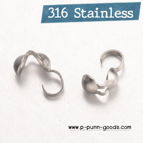 ตัวปิดปมสแตนเลส 9x4 มม.(Stainless Steel)