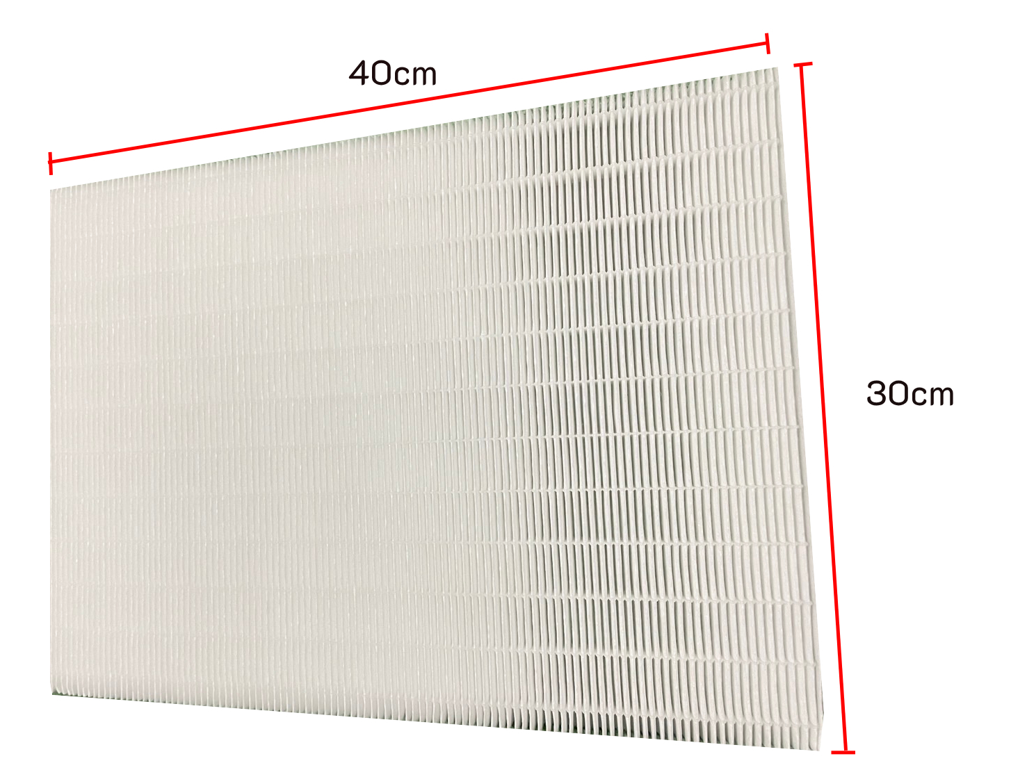 AFS0034 ไส้กรองเครื่องฟอกอากาศ ขนาด 40 x 30 x 1.5 ซม.(ไส้กรองฝุ่นสำหรับนักซ่อม และ นัก DIY) กว้าง 40 ซม. ยาว 30 ซม. สูง 1.5 ซม.