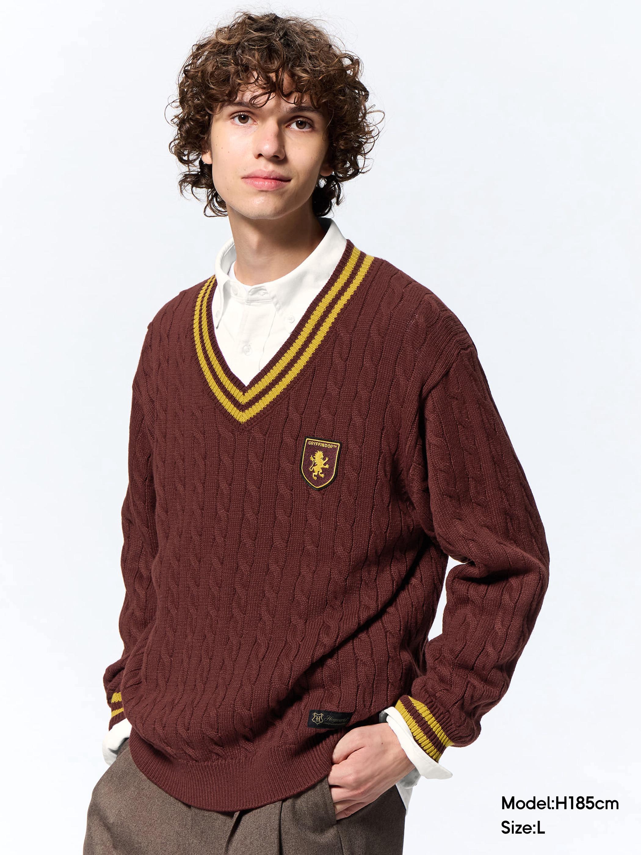 [Pre-Order] GU x Harry Potter เสื้อสเวตเตอร์ คอวี