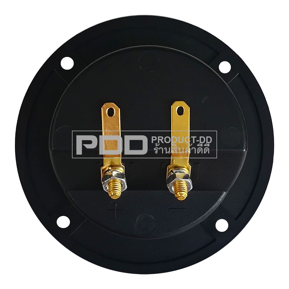 (แพค 2 ชิ้น) แท็ปลำโพง 2P Speaker Connector ทรงกลม ขนาด 8.2 cm บานาน่าแจ๊คคู่พลาสติค
