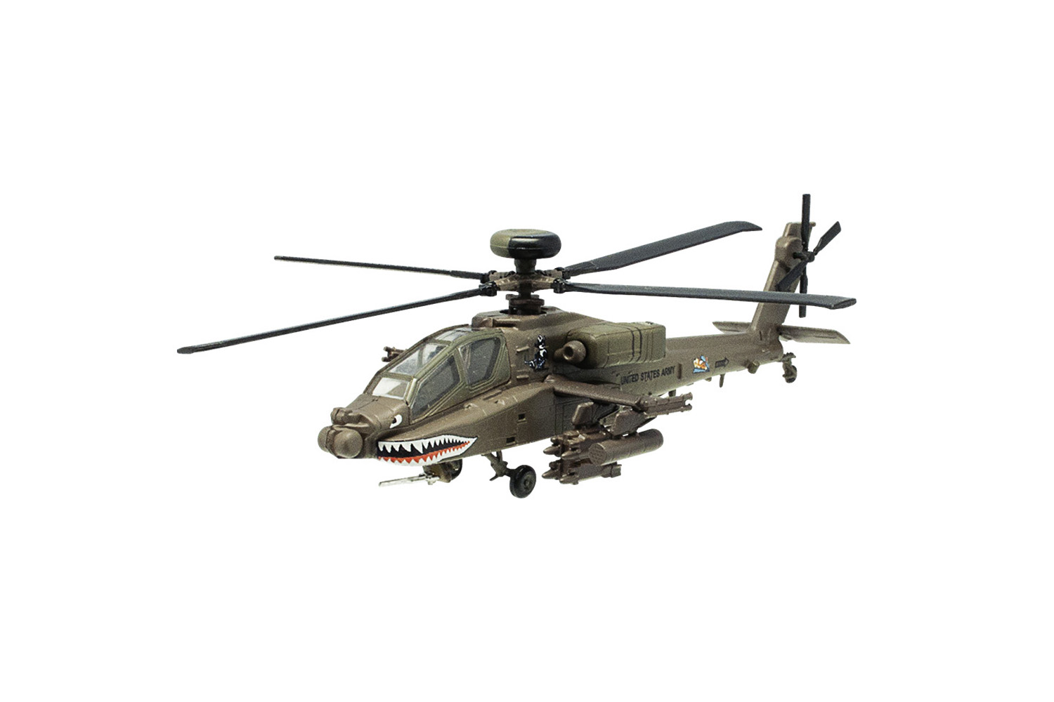 โมเดลเครื่องบินจำลองขนาด 1/144 ยี่ห้อเอฟทอย ชุด Boeing Collection แบบ #5: AH-64D Apache Long Bow American Army (1: 144)