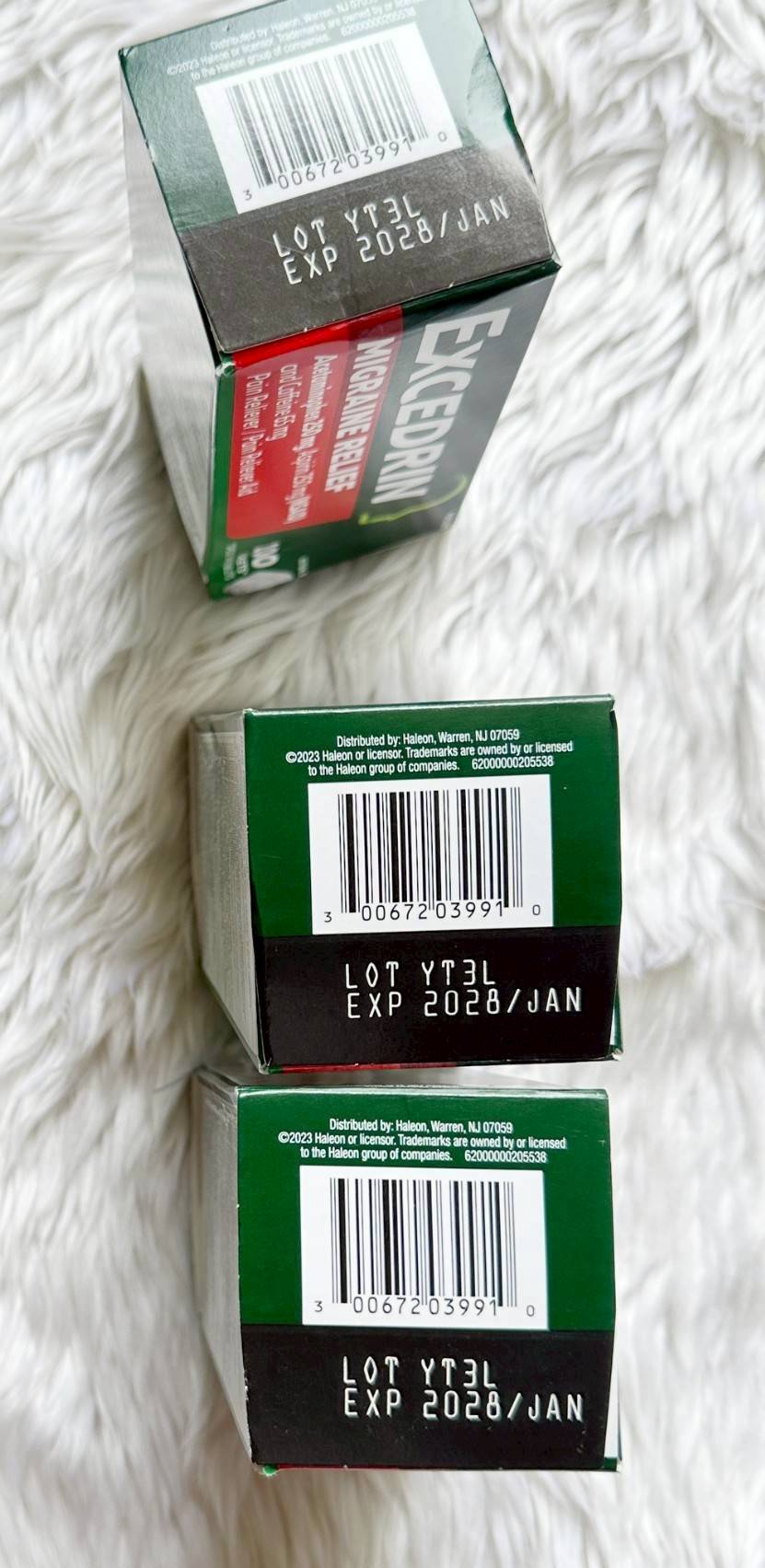 Excedrin บรรเทาอาการปวดหัว ขนาด 100 Cap ( มีสูตรให้เลือกคะ )