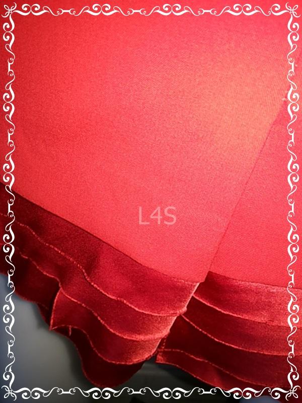FF01327 ของใหม่ กระโปรง สีแดง แบรนด์ MICHAA เอว 28 นิ้ว