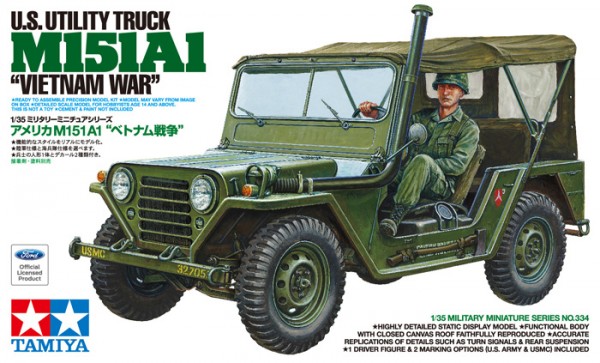 โมเดลรถทามิย่า ขนาด 1/35 Tamiya TA35334 Tamiya U.S. Utility Truck M151A1 - Vietnam War