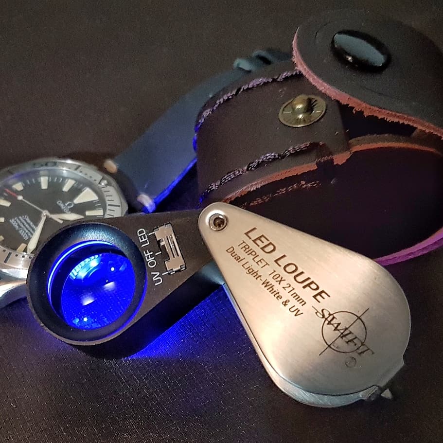 กล้องส่องนาฬิกา, Jewelry, ธนบัตร,อัญมณี, พระ, LED Triplet Lupe กำลังขยาย10X21mm Triplet