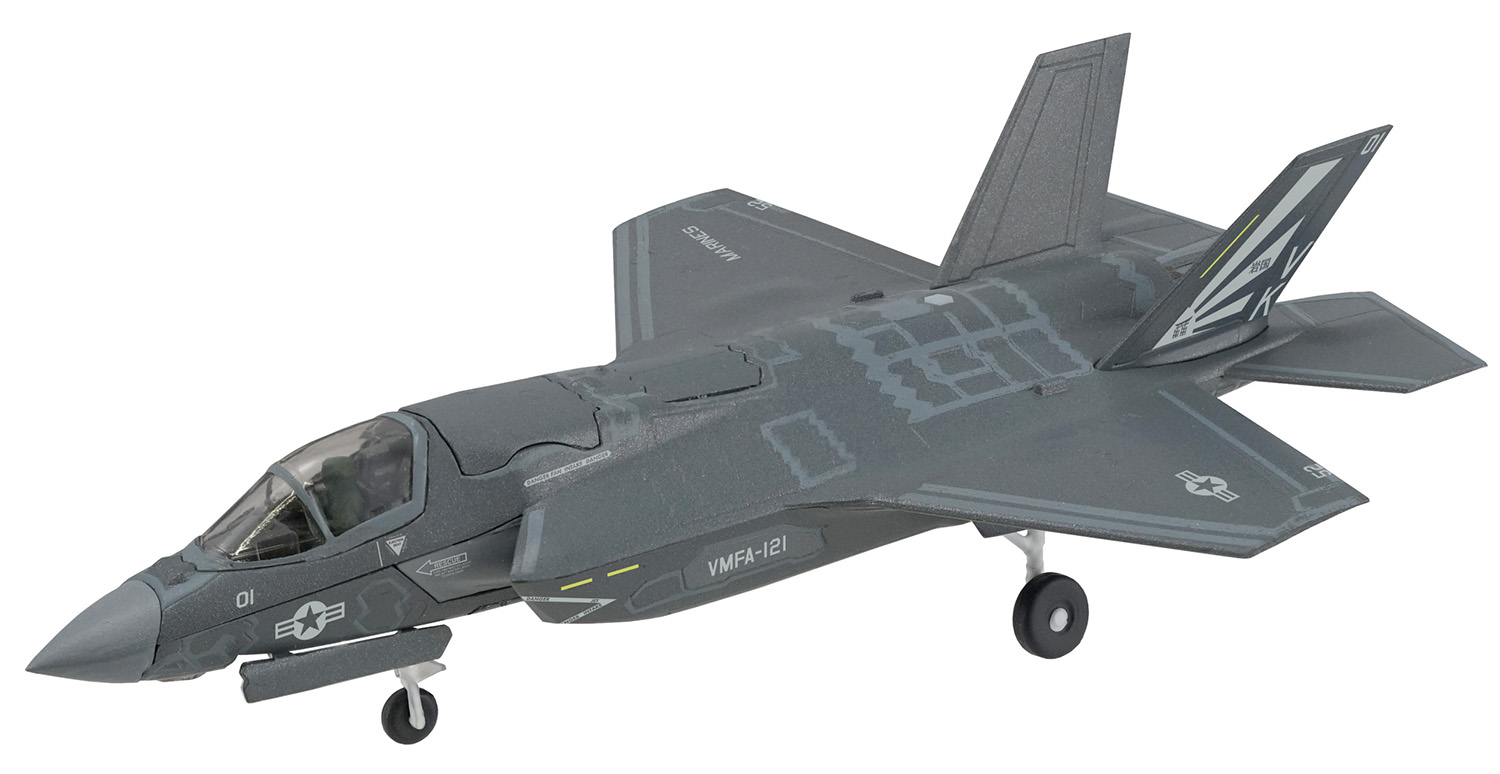 โมเดลเครื่องบินรบ ขนาด 1/144 F-toys High Spec Series Vol. 6 F-35 Lightning II Phase 2 #2-c F-35B US Marine Corps Green Knights