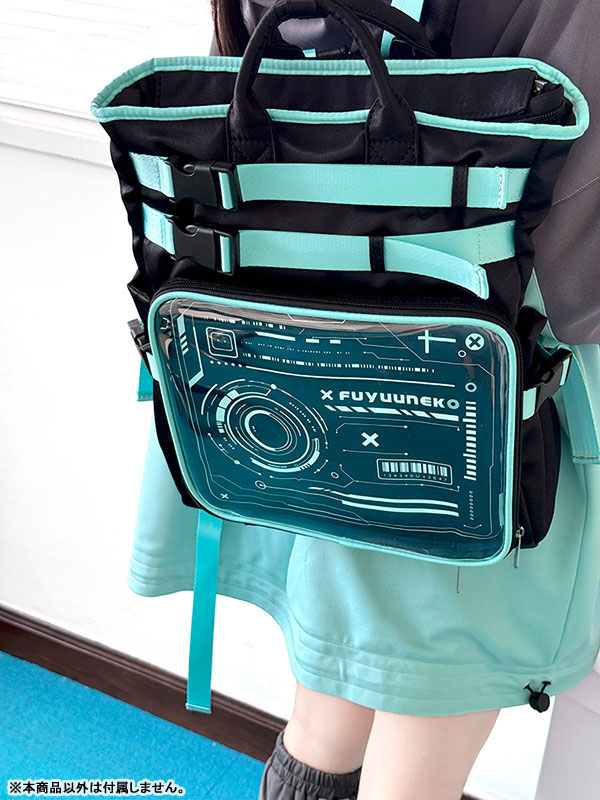 Oshikatsu Bag KINO- Techwear Style Black x Green(Provisional Pre-order)