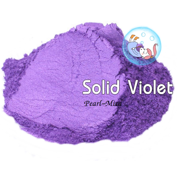 Color Violet : Solid violet pearlescent pigment/ สีม่วงไวโอเล็ตประกายมุก / สีไมก้า ผงละเอียดมีประกาย