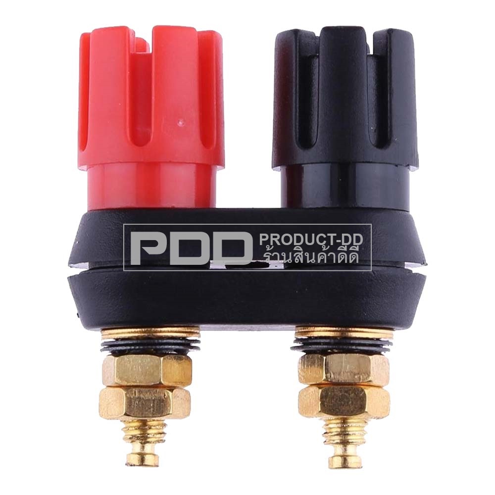 (แพค 2 ชิ้น) ขั้วลำโพง บานานาแจ๊ค 4 mm Banana Jack ตัวเมียแบบคู่หัวแฉก สำหรับยึดแท่น