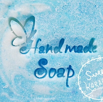 HANDMADE BUTTERFLY SOAP STAMP 4.2 X 4.2 CM.