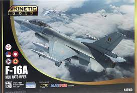 โมเดลเครื่องบินรบ Kinetic Model 1/48 KI-K48100 F-16A MLU NATO Viper
