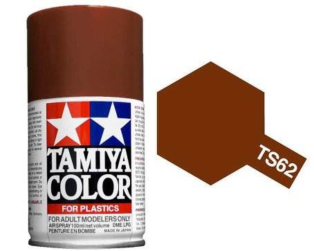 สีพ่นโมเดลรถ สีพ่นโครงรถ สีสเปรย์ทามิย่า Tamiya Spray Color TS-62 NATO Brown (100 ml)