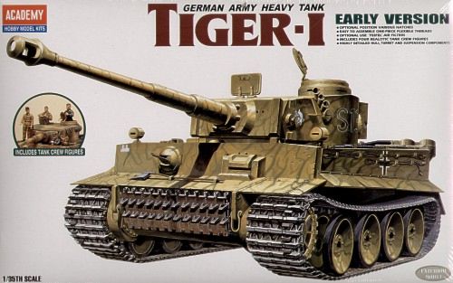 โมเดลรถถัง Academy ขนาด 1/35 AC13264 Tiger 1 Early Version "Early-Exterior Model"