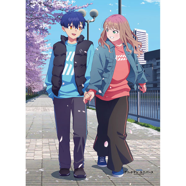 GRIDMAN UNIVERSE New Illustration B2 Wall Scroll (Yomogi & Yume / Sakura Date)(Pre-order)