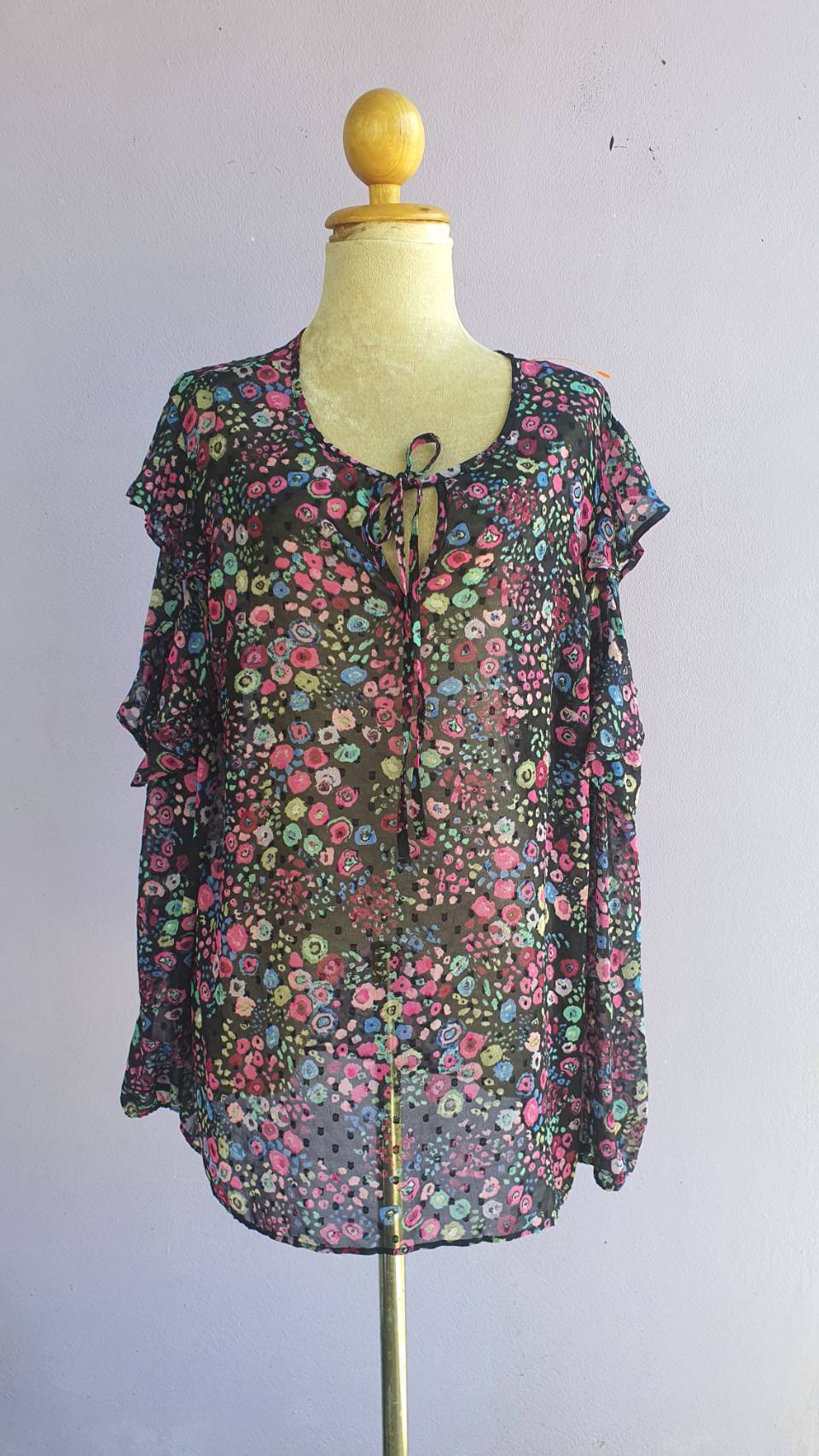 FF03028 เสื้อแฟชั่น มือสอง แบรนด์ Libby Edelman อก free-44 นิ้ว
