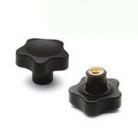 KNOB มือหมุนแฉก ตัวเมีย : M 10 (6 แฉก ) ขนาดหัว 50 mm.