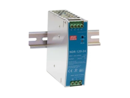 POWER SUPPLY SWITCH MODE DIN RAIL, NDR-120-12, Input, 12V dc Output, 10A 120W