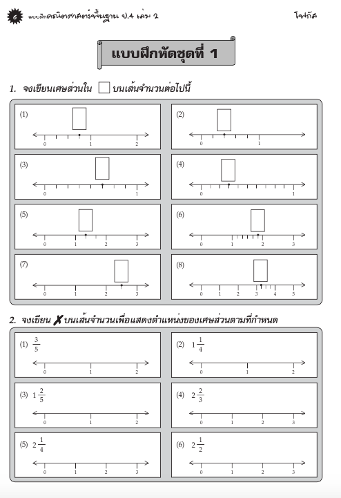 แบบฝึกคณิตศาสตร์พื้นฐานป.4 เล่ม 2+เฉลย (หลักสูตรใหม่ 2560) สำนักพิมพ์โฟกัส