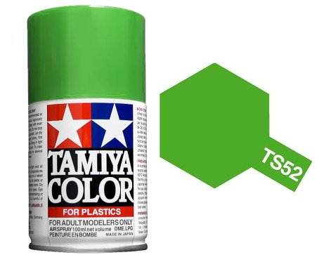 สีพ่นโมเดลรถ สีพ่นโครงรถ สีสเปรย์ทามิย่า Tamiya Spray Color TS-52 Candy Lime (100 ml)