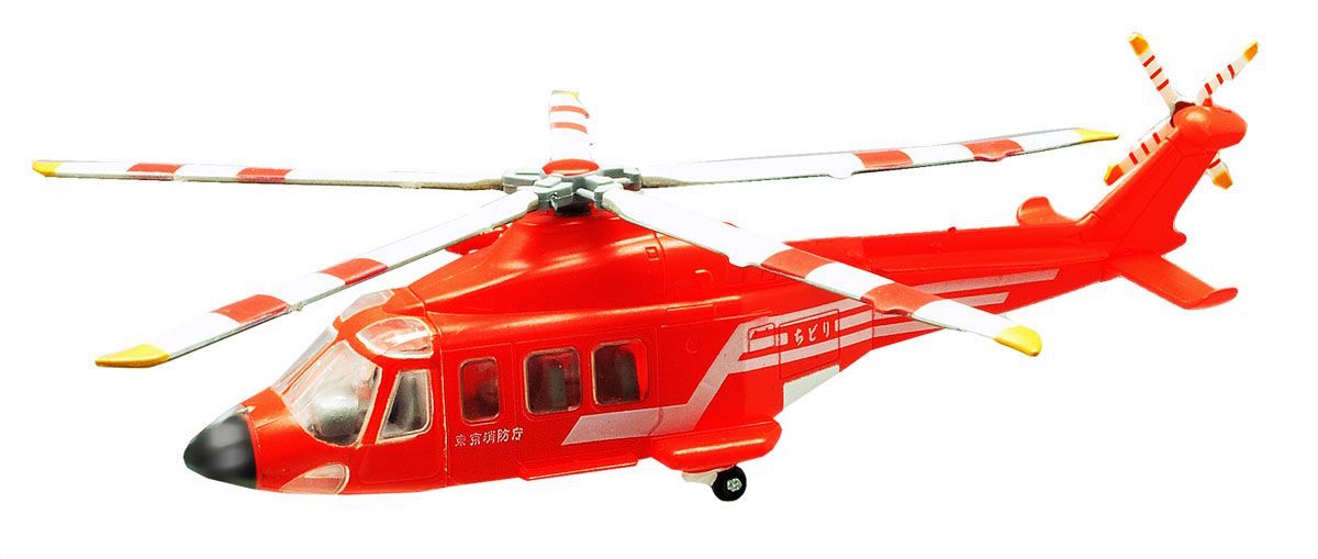 โมเดลเฮลิคอปเตอร์ ขนาด 1/144 ยี่ห้อ F-toys ชุด Heliborne Collection Extra Edition #AW139 Tokyo Fire Department