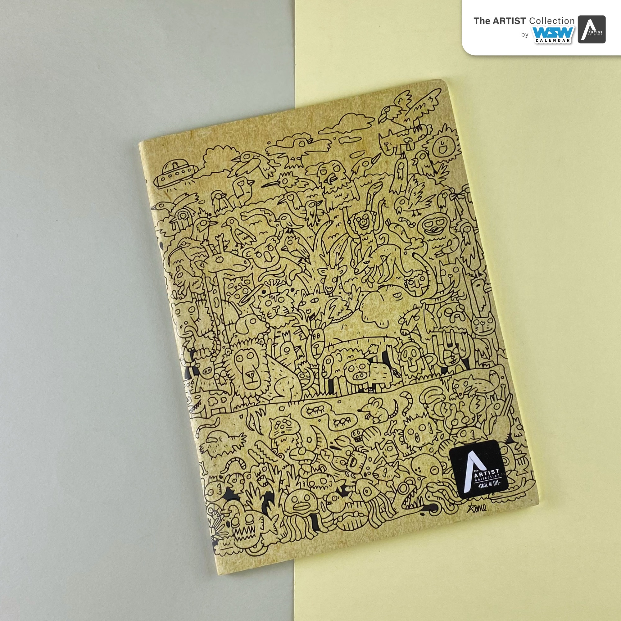 สมุดโน้ตปกอ่อน A5 ชุด Circle of Life (Brown)