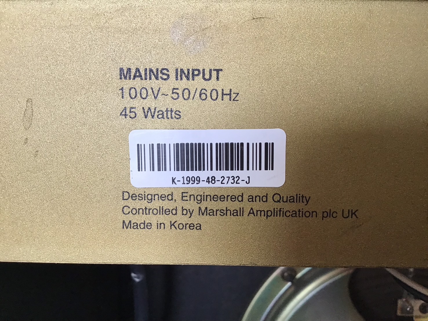 แอมป์กีต้าร์ Marshall : G15R CD