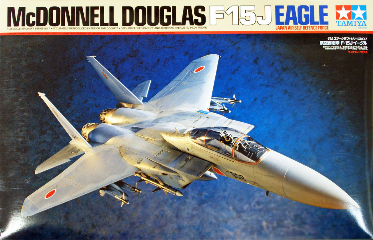 โมเดลเครื่องบิน Tamiya ขนาด 1/32 TA60307 McDonnell Douglas F-15J Eagle (JASDF)