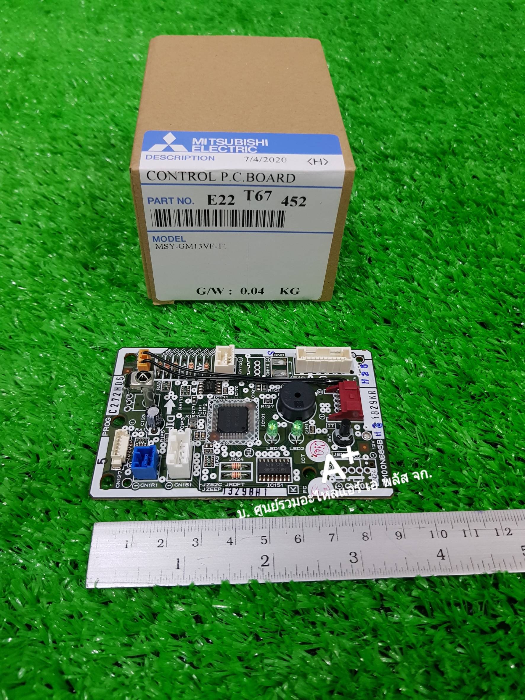 แผงวงจรควบคุมแอร์มิตซู CONTROL PC BOARD + ตัวรับสัญญาณ MSY-GM13VF E22T67452 ส่งฟรี