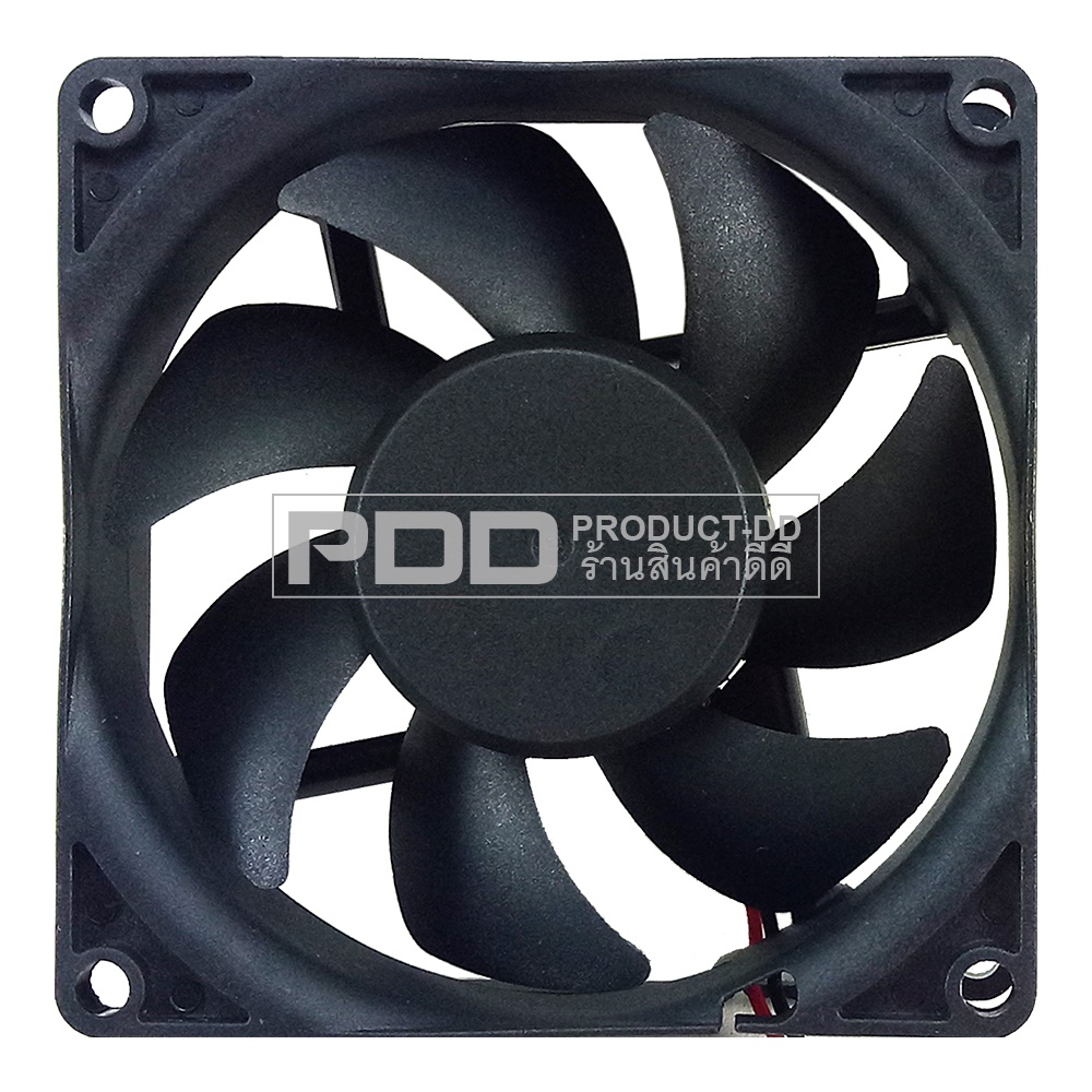 พัดลมระบายความร้อน DC 12V 8025SL บุช Sleeve Bearing ขนาด 3 นิ้ว 8x8x2.5 ซม.