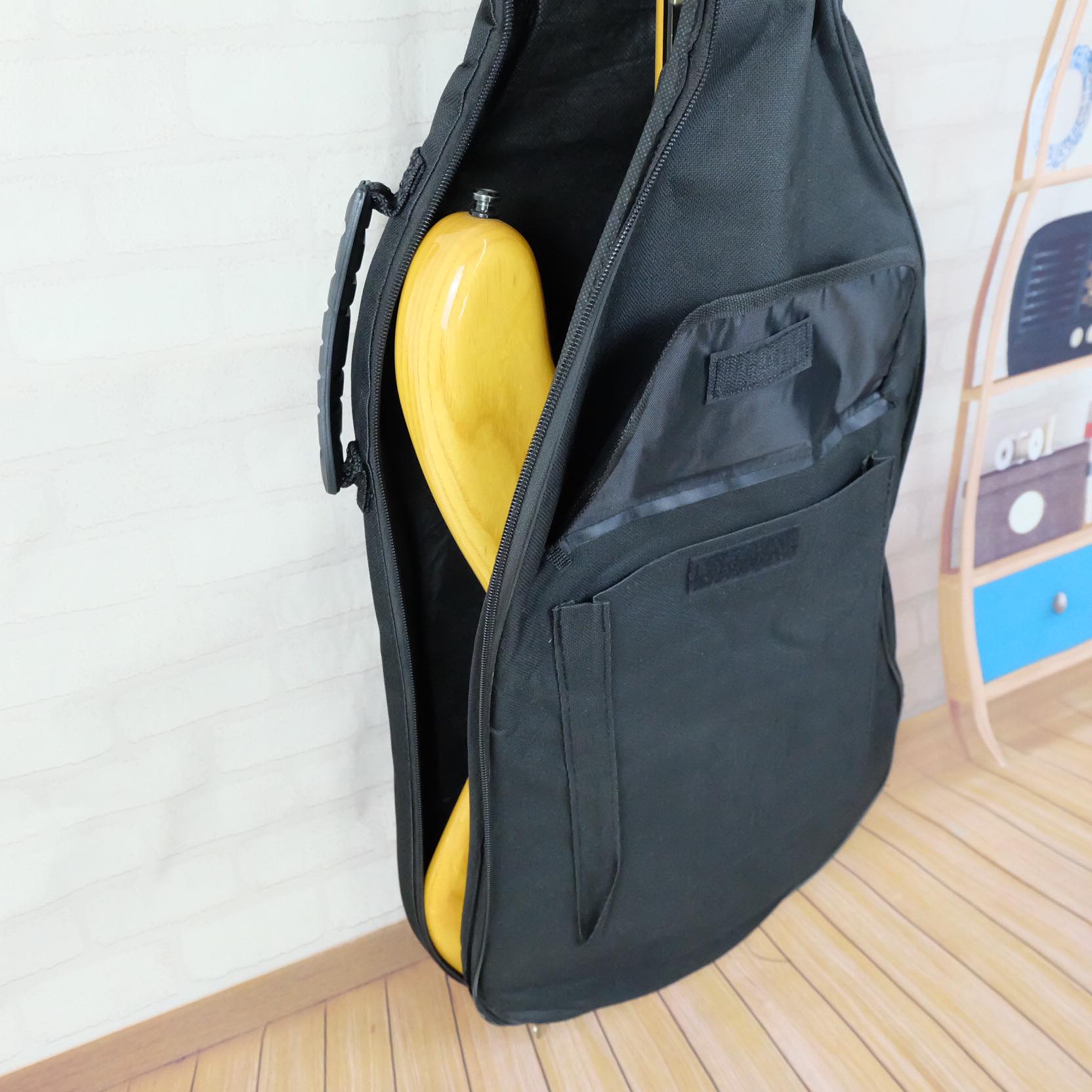 กระเป๋า ซอฟเคสกีต้าร์ เบส บุฟองน้ำ ผ้า Oxford คุณภาพสูง - สีดำ