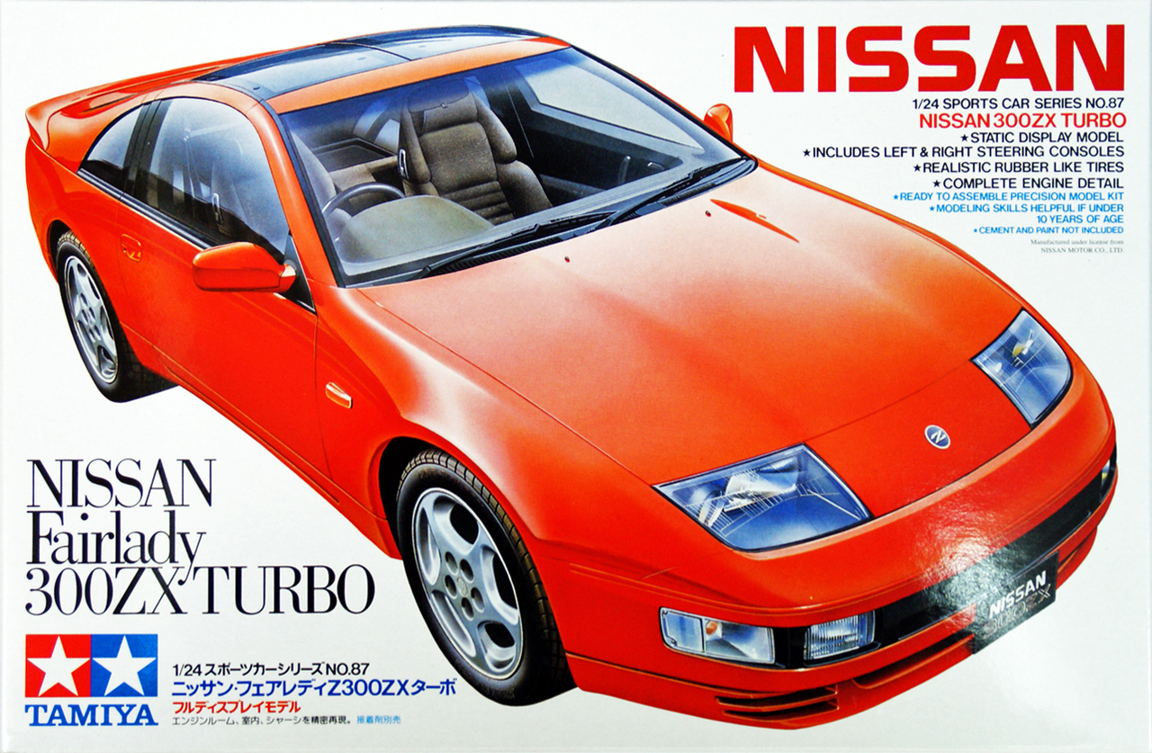 โมเดลรถจำลองทามิย่า ขนาด 1/24 TA24087 Nissan Fairlady 300ZX Turbo w/Engine