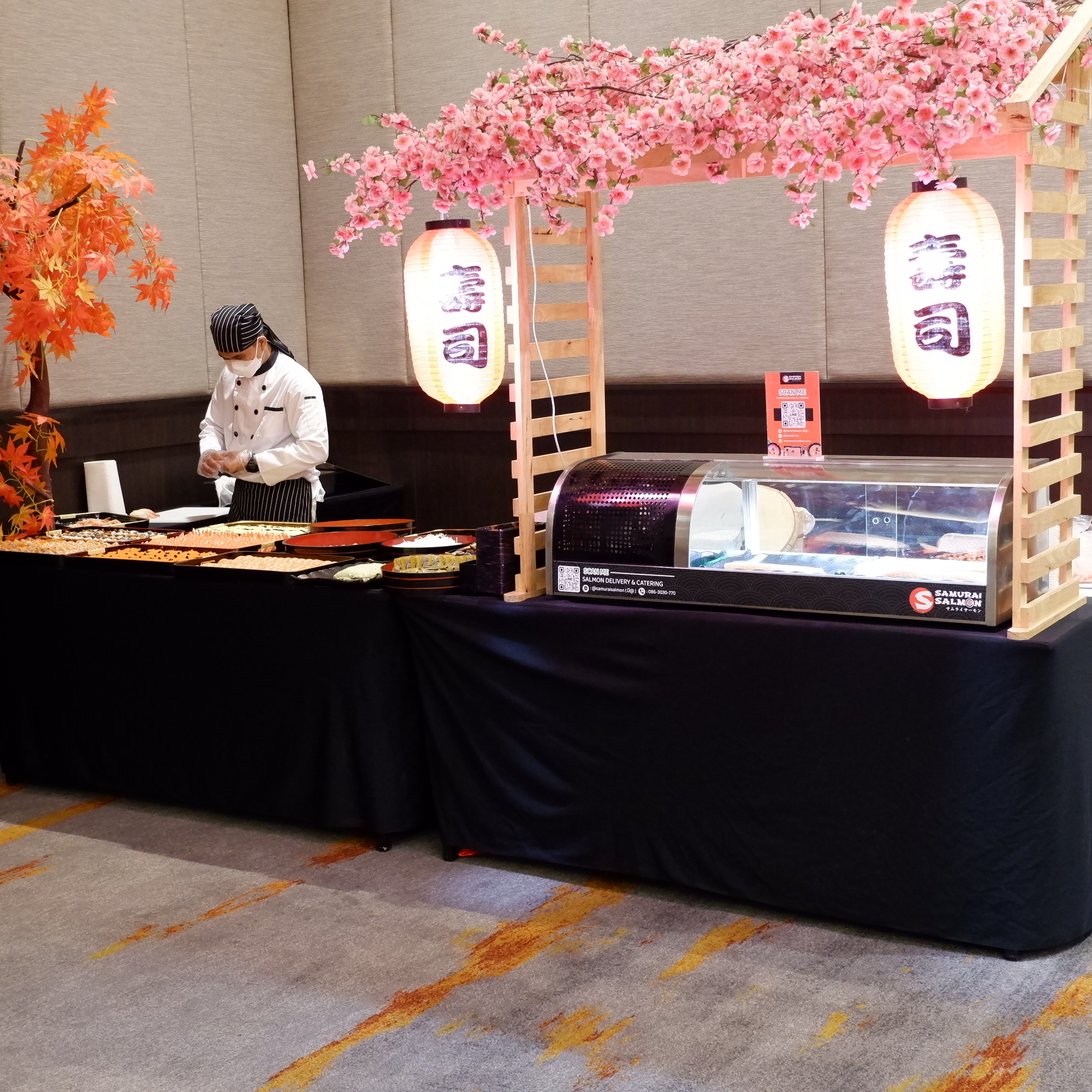 รับจัดเลี้ยงอาหารญี่ปุ่น งานแต่งงาน ที่ THE HALLS wedding