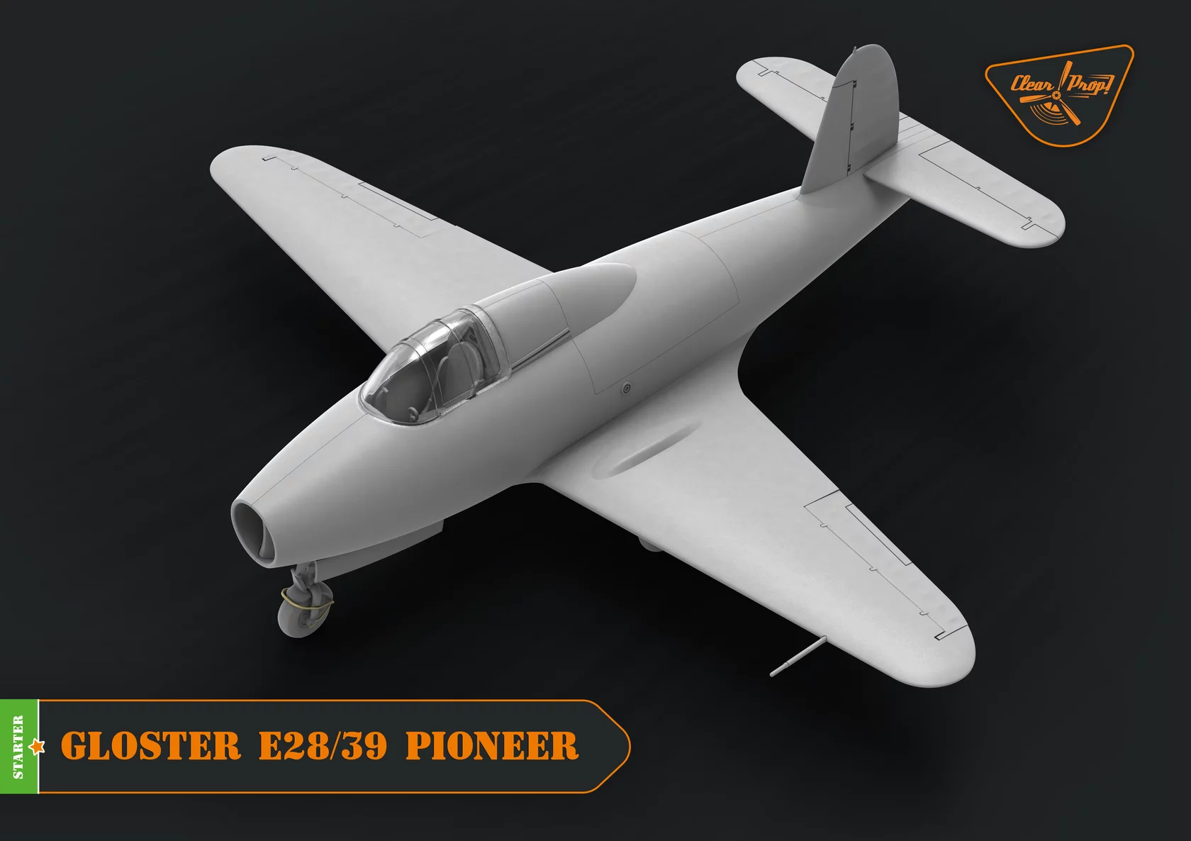 โมเดลเครื่องบิน Clear Prop Models 1/72 CP72007 GLOSTER E28/39 PIONEER