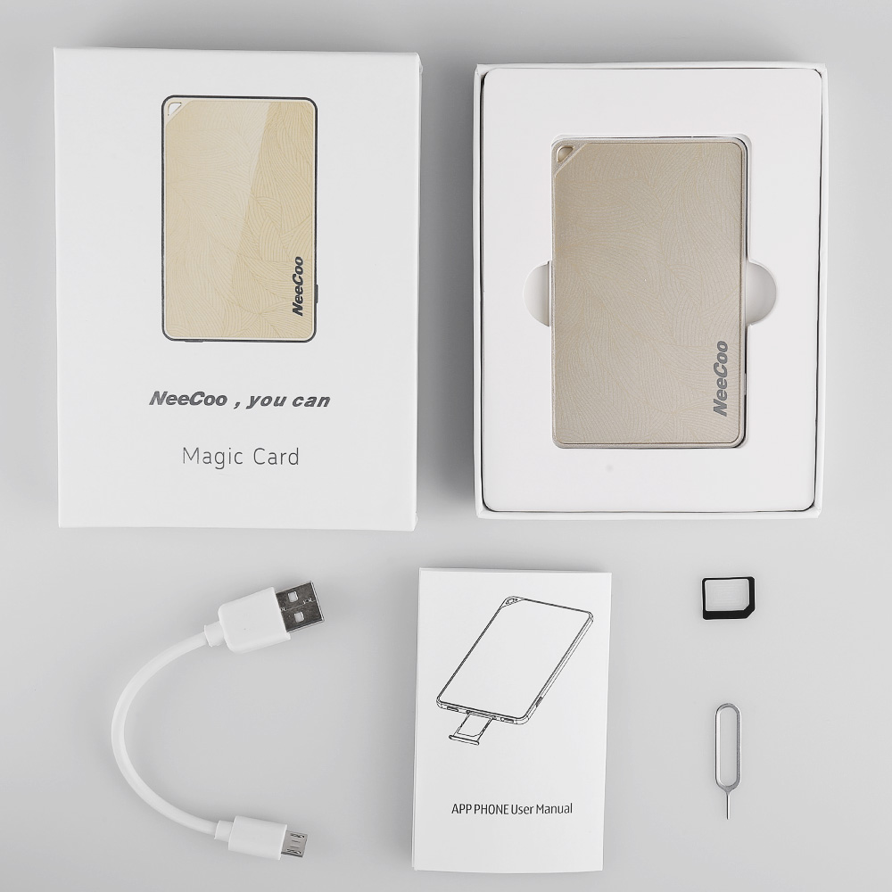 NeeCoo Bluetooth V4.0 Dual SIM Card Adapter for iPhone/iPad/iTouch (Gold)