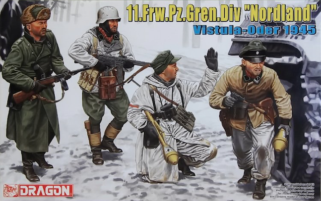 โมเดลฟิกเกอร์ Dragon Models 1/35 DGM6455 11 FRW.PZ Gren Div Nordland