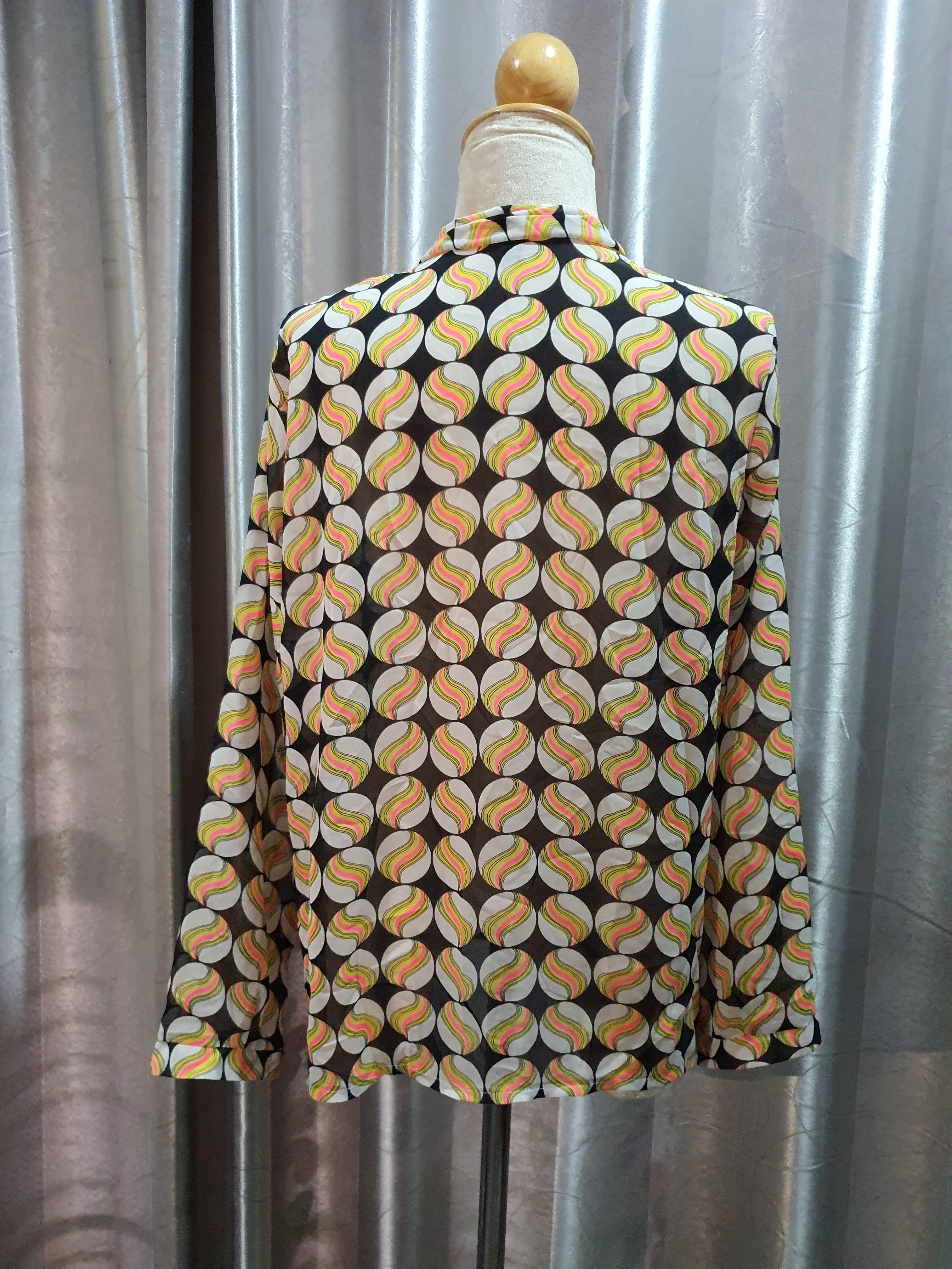 FF02081 เสื้อแฟชั่น ชีฟอง มือสอง อก free-40 นิ้ว