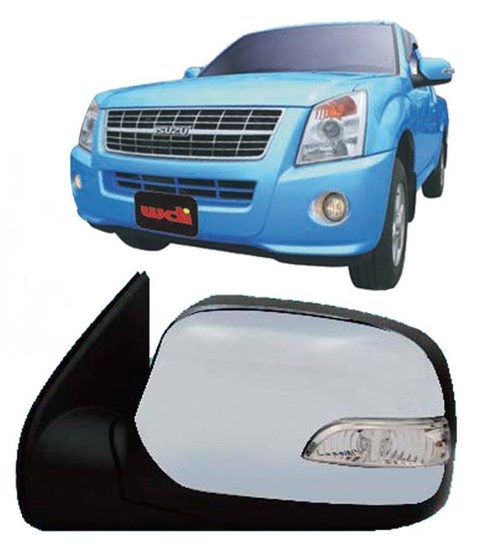 กระจกมองข้างไฟฟ้า ISUZU D-MAX LED 2008 พับได้ 7 สาย
