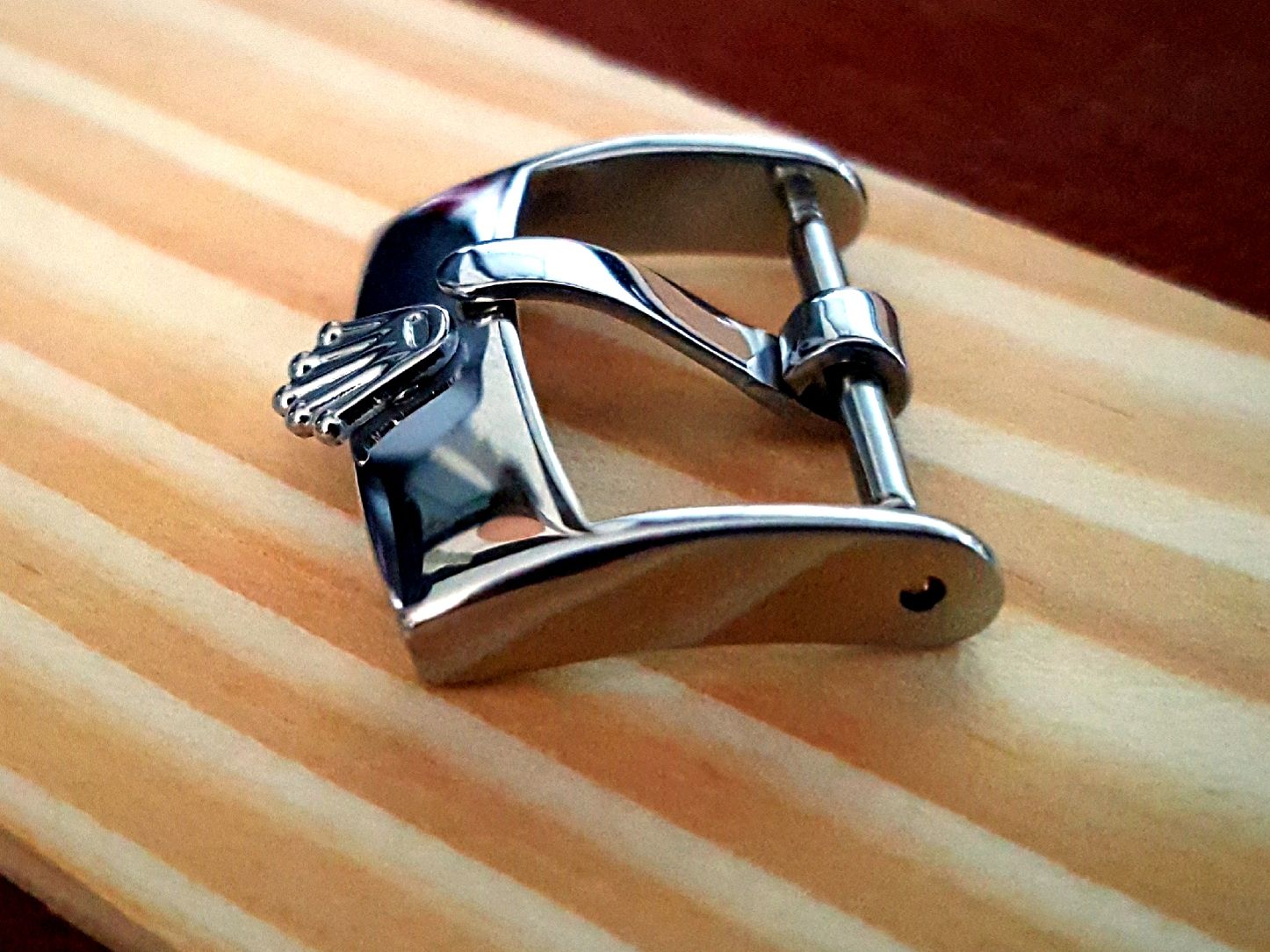 Buckle Rolex stainless หัวเข็มขัดสำหรับสายนาฬิกาหนัง สำหรับนาฬิกาRolex vintage