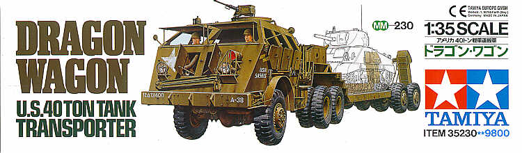 โมเดลรถถังทามิย่า ขนาด 1/35 Tamiya TA35230 Tank Transporter Dragon Wagon