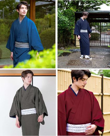 ชุดกิโมโนชาย แบบดั้งเดิม 男性の伝統的な着物 Traditional Men's Kimono