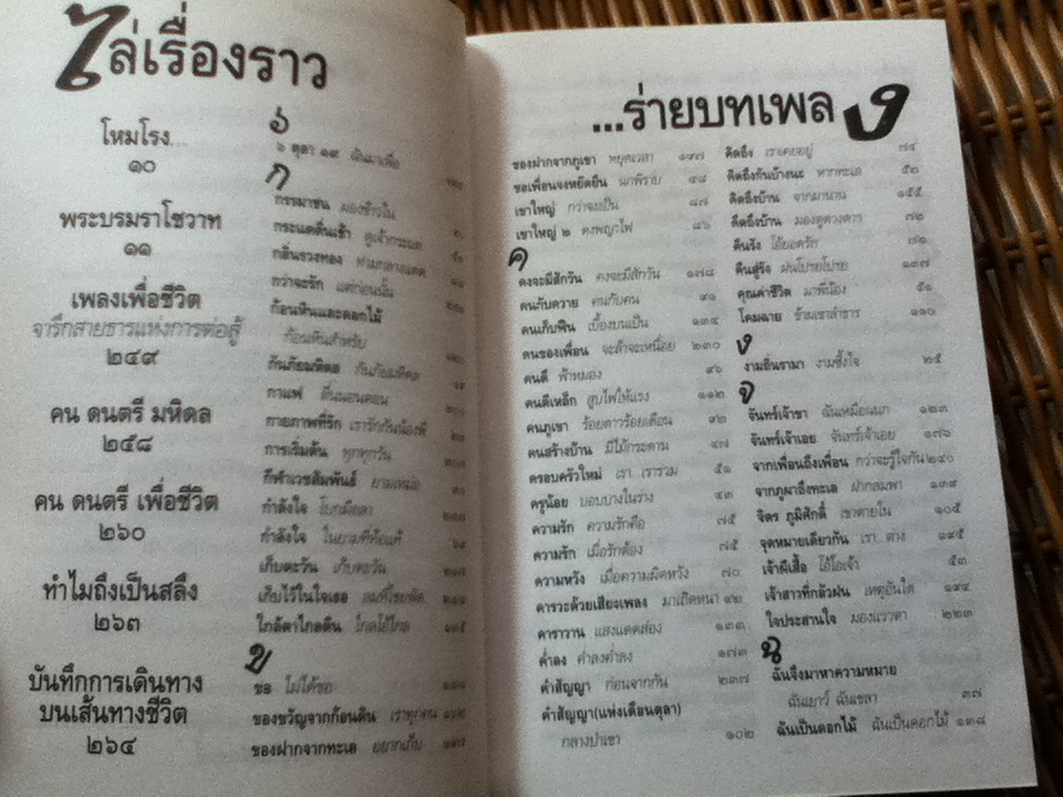 สลึง หนังสือเพลงเพื่อชีวิตสร้างสรรค์