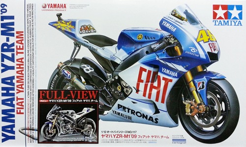 โมเดลมอเตอร์ไซด์ทามิย่า ขนาด 1/12 Tamiya TA14128 Yamaha YZR-M109 Fiat Full View