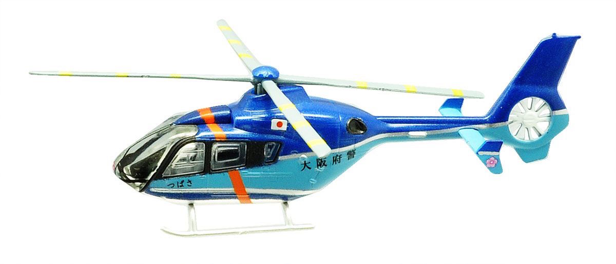โมเดลเฮลิคอปเตอร์ ขนาด 1/144 ยี่ห้อ F-toys ชุด Heliborne Collection Extra Edition #EC135 Police Helicopter