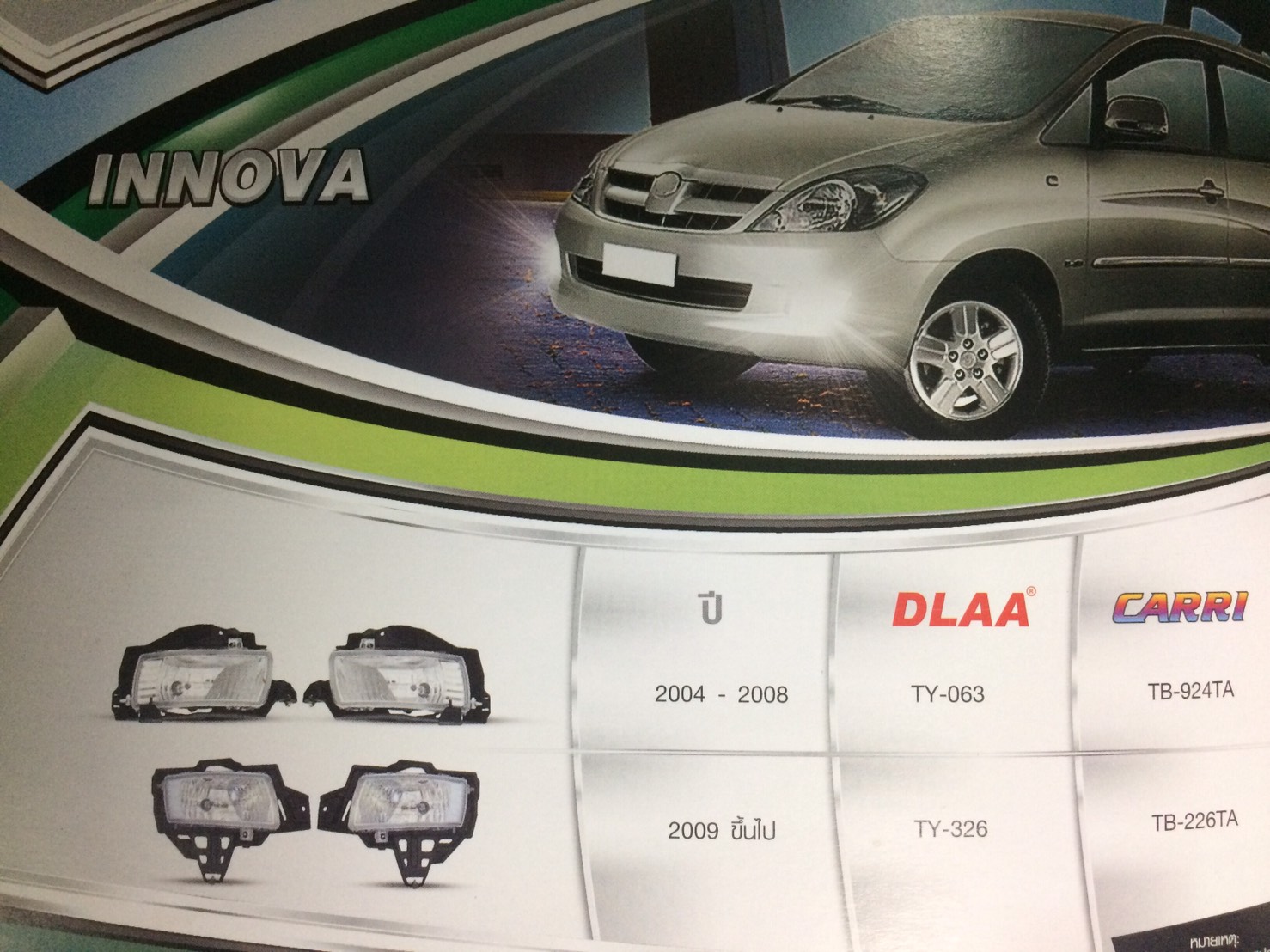 ไฟตัดหมอก TOYOTA INNOVA