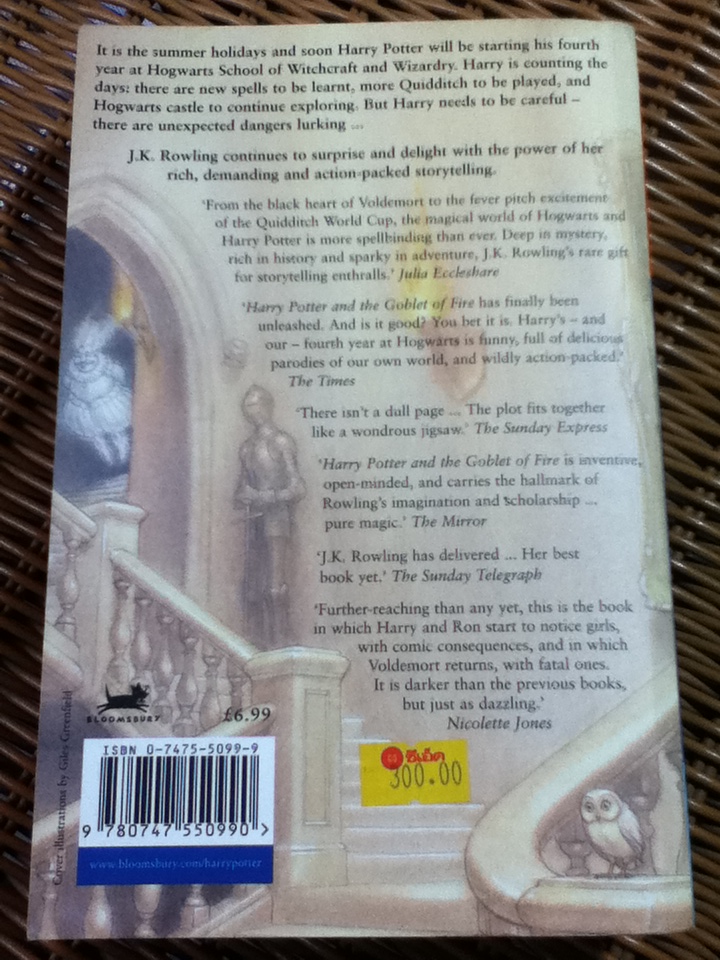 HARRY POTTER and the Goblet of Fire